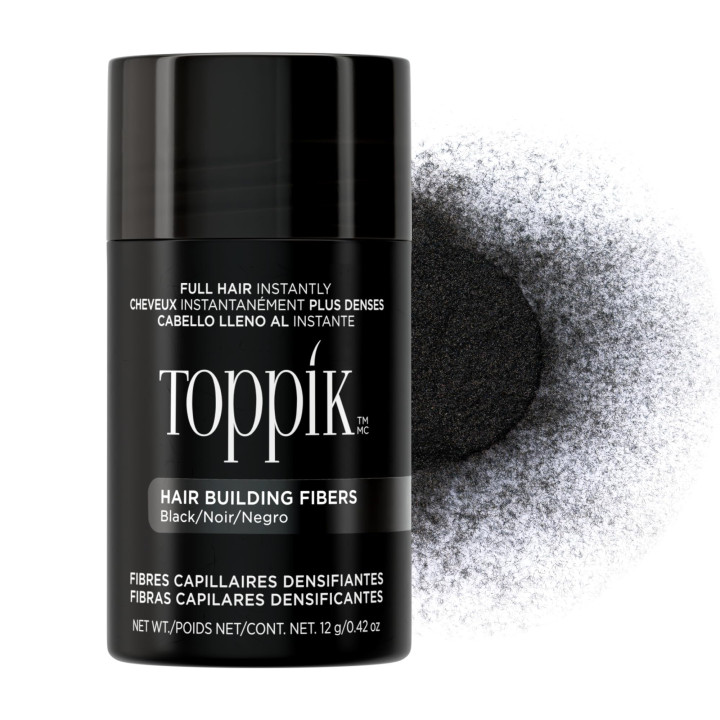 Toppik – Black hair – Hair Building Fibres Powder for a Thicker-lookin