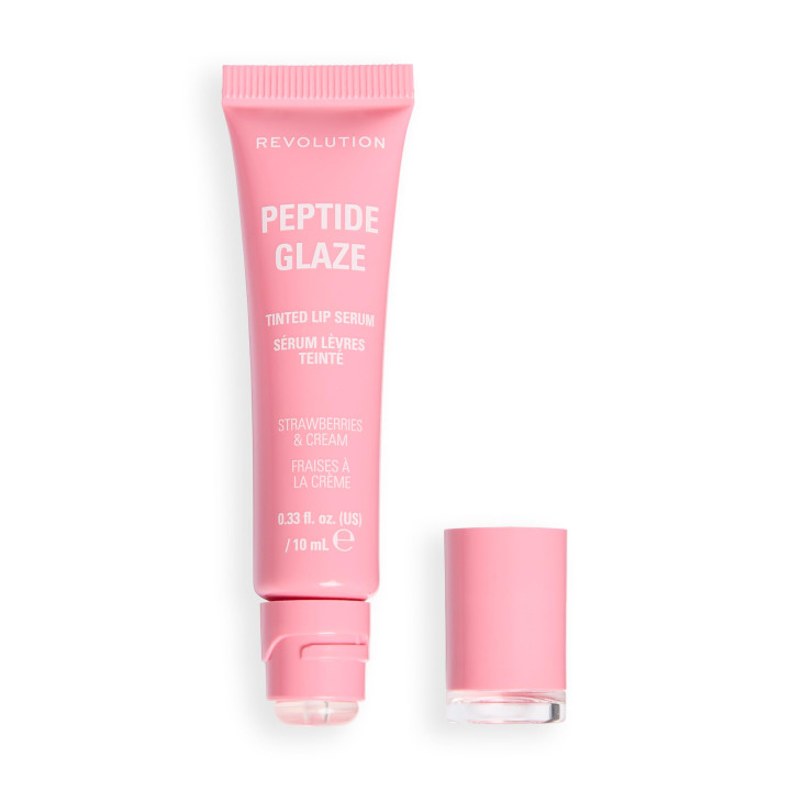 Revolution Peptide Glaze Tinted Strawberries & Cream Lip Serum