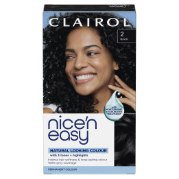 CLAIROL NICE'N EASY CRÈME PERMANENT HAIR DYE - 2 BLACK 175 ml ( )