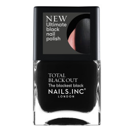 Nails Inc. Total Black Out Nail Polish No Chip – Matte Black