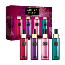 AOURA LONDON Collection Womens Body Mist Gift Set with Midnight Passio
