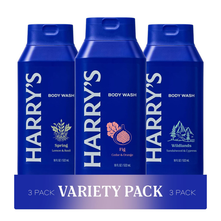 Harry's Body Wash for Men Variety Pack - 3 x 532ml Signature Scents Va