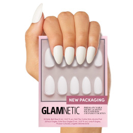 Glamnetic Press On Nails - Short Almond – 6 - Angel