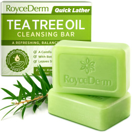 RoyceDerm Tea Tree Cleansing Bar Soap – Refreshing Body & Face Cleanse