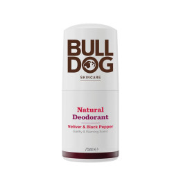 BULLDOG SKINCARE Vetiver & Black Pepper Roll-On Deodorant for Men – 75