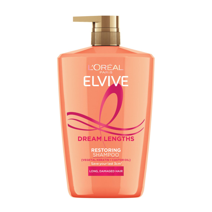 L'Oréal Paris Elvive Dream Lengths Shampoo for Long Damaged Hair 1L – 