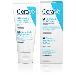 CeraVe SA Renewing Foot Cream for Extremely Dry Rough Bumpy Feet, 88ml