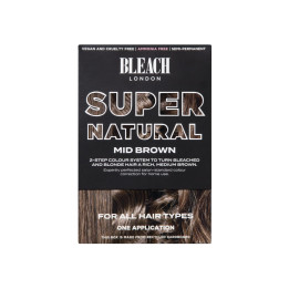 BLEACH LONDON MID BROWN SUPER NATURAL KIT - Semi-permanent mid brown c