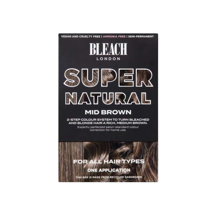 BLEACH LONDON MID BROWN SUPER NATURAL KIT - Semi-permanent mid brown c