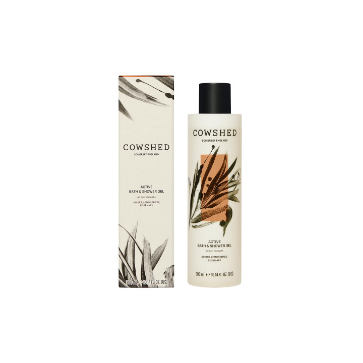 Cowshed Active Bath & Shower Gel 300ml – clear
