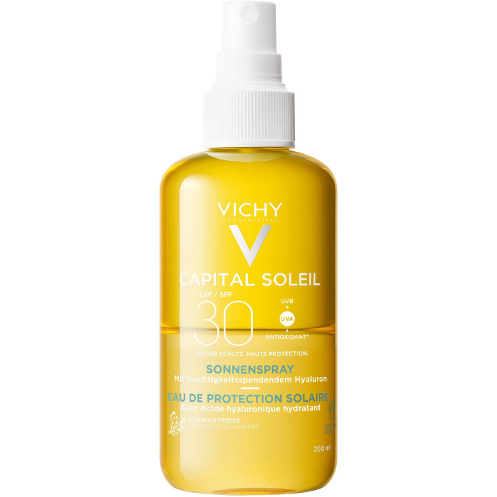 Vichy Capital Soleil Water SPF 30, Hydrating Body Sunscreen, 200ml