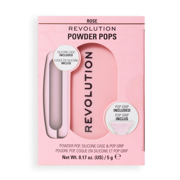 Revolution Powder Pops Powder Compact – Rose – Acai Berry & Hyaluronic