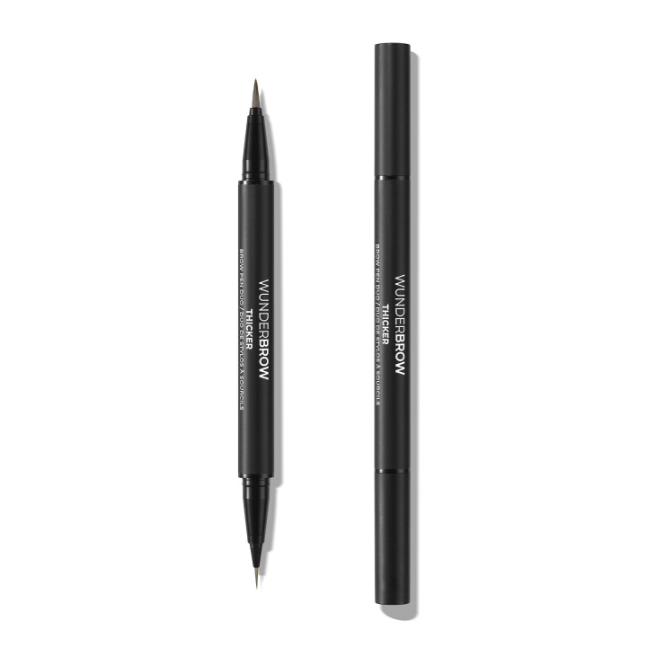 Thicker Brow Pen Duo Smudge Proof – Black/ Brown – Vegan & Cruelty Fre