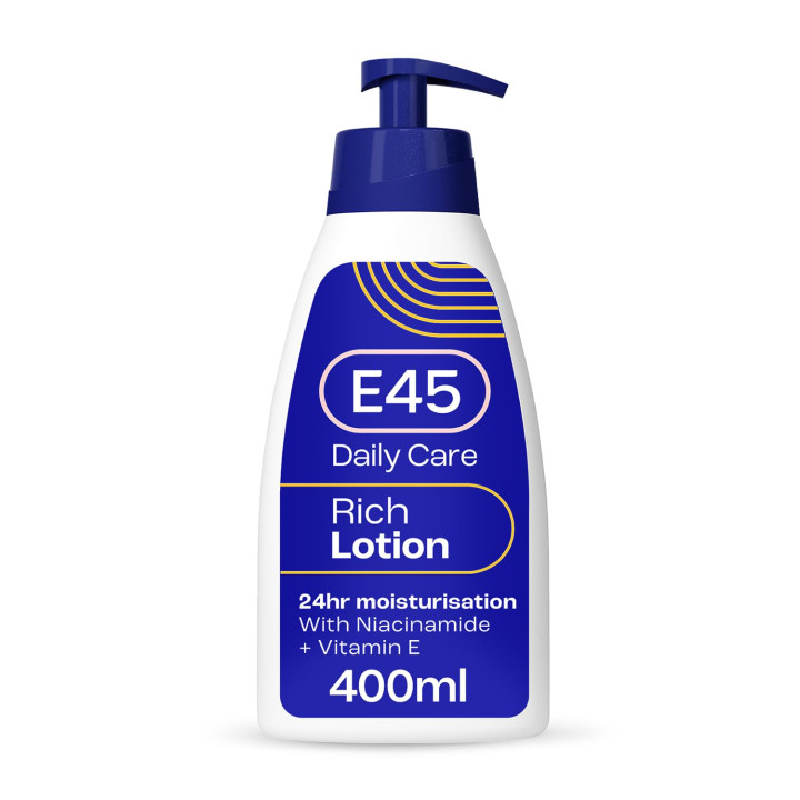 E45 Rich Skin Lotion 400 ml – E45 Moisturising Lotion with Evening Pri