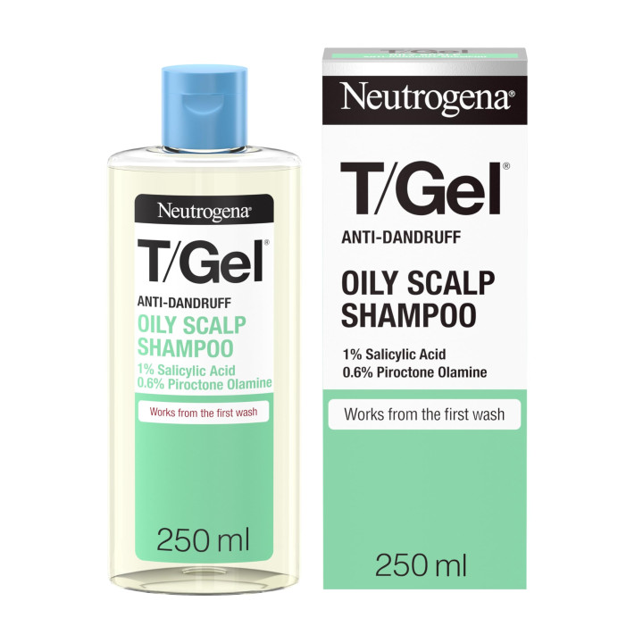 Neutrogena T/Gel Anti Dandruff Shampoo for Oily Scalp and Hair (1x 250