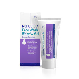 Acnecide Face Wash Gel 5% Benzoyl Peroxide 50g