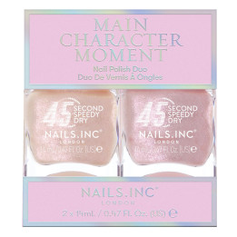 Nails.INC 45 Second Speedy Gloss Main Character Moment Nail Polish Duo