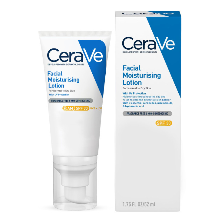 CeraVe AM Facial Moisturising Lotion SPF30 for Normal to Dry Skin