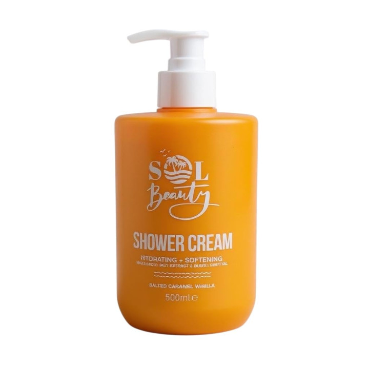 Sol Beauty Shower Cream Salted Caramel Vanilla Brazil Nut Buriti 500ml