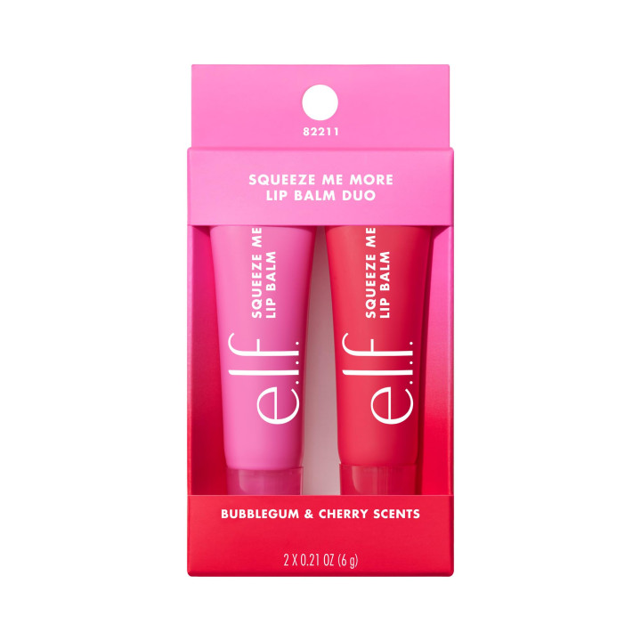 e.l.f. Squeeze Me Infused with Hyaluronic Acid Lip Balm Duo – Moisturi