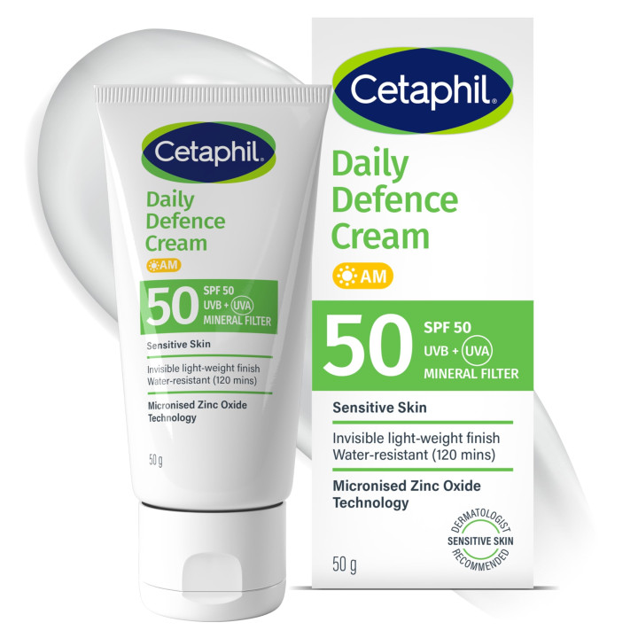 Cetaphil Daily Defence SPF for Sensitive Skin SPF 50 Mineral Sunscreen