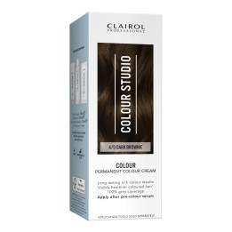 Clairol Colour Studio Permanent Colour Hair Dye Cream – Dark Brownie 4