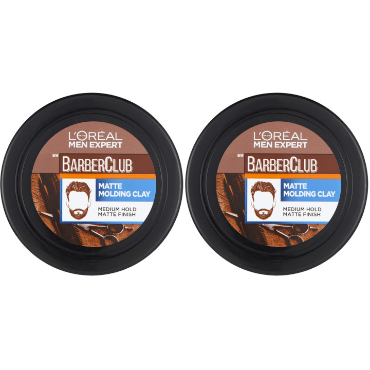 L'Oreal Paris Men Expert Matt Clay Barber Club Matte Molding Clay Hair