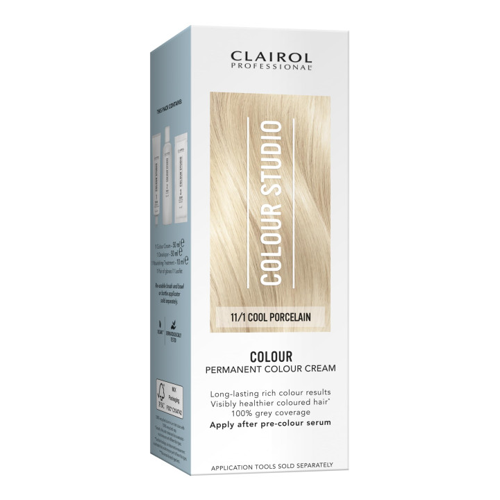 Clairol COLOUR STUDIO Step 2 Permanent Hair Dye 11/1 Cool Porcelain (5