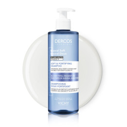 Vichy Dercos Mineral Soft and Fortifying Shampoo 400 ml – All Hair Col