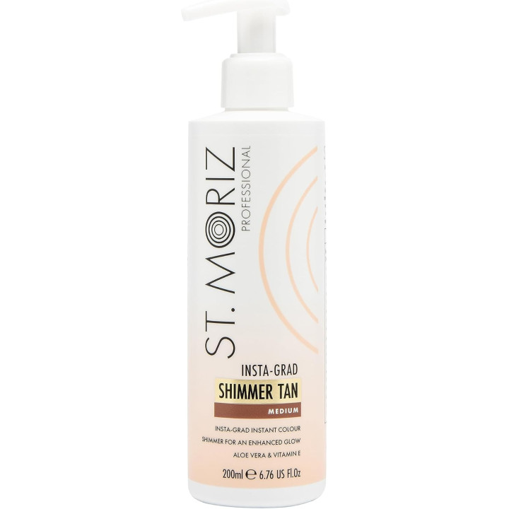 St. Moriz Insta-Grad Shimmer Fake Tan Medium Lotion 200ml Bronze