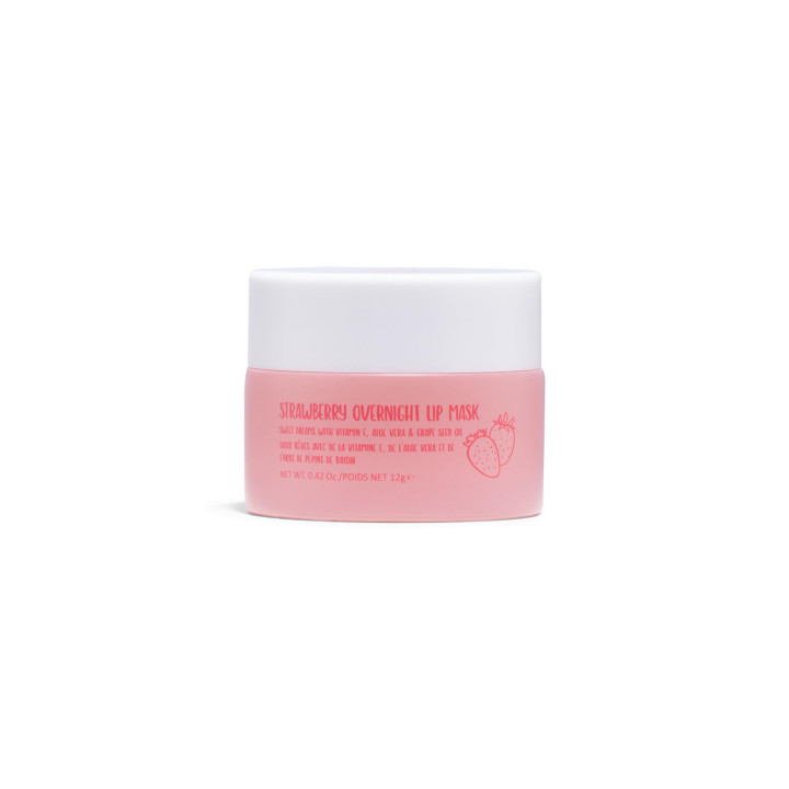 W7 Sweet Dreams Overnight Strawberry Lip Mask - Vitamin E – Clear