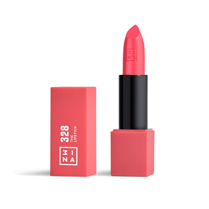 3INA - The Lipstick 328 - Watermelon pink - Matte Creamy Lip Colour 32