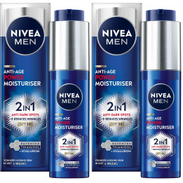 NIVEA MEN Anti-Age 2in1 Power Moisturiser (50ml) With SPF 30