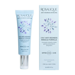 Rosalique 3 in 1 Anti-Redness Miracle Formula Colour Corrector SPF50 f