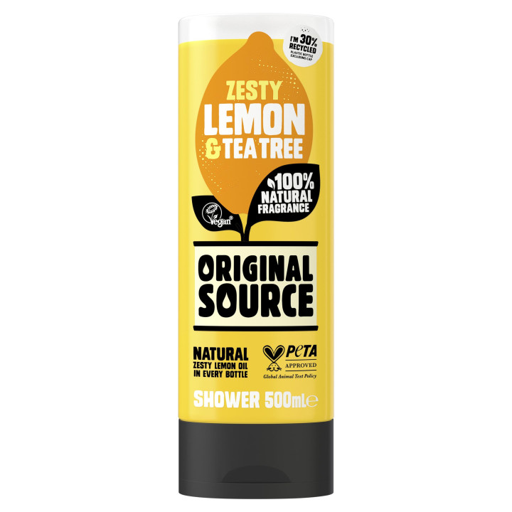 Original Source Zesty Lemon & Tea Tree Shower Gel – white