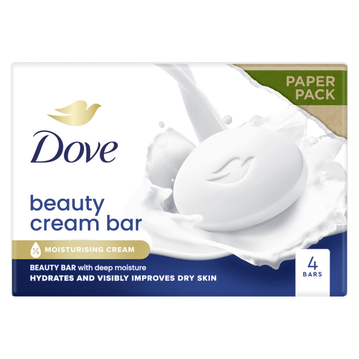 Dove Original Beauty Bar 4x 90 g Unscented 360 g ( ) – white