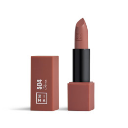3INA - The Lipstick 504 v3 - Nude brown - Matte Creamy Lip Colour 504-