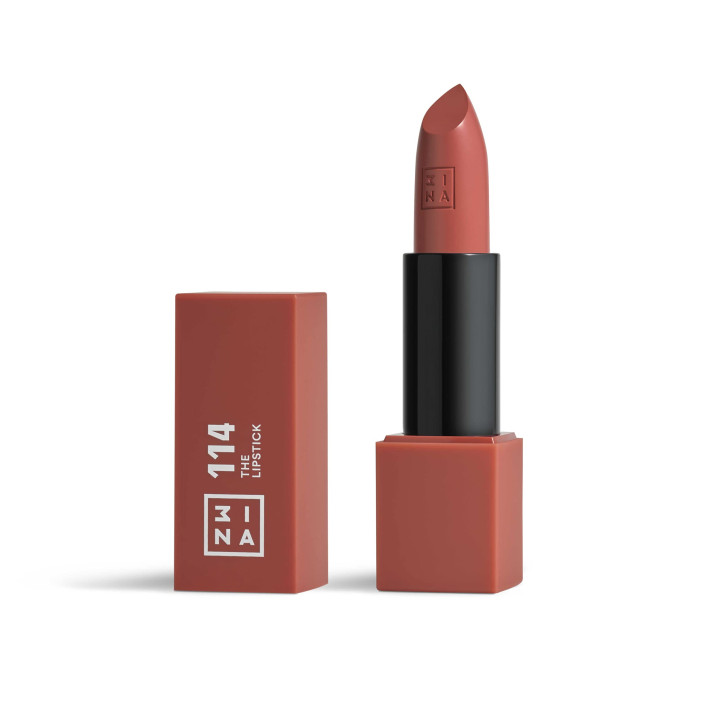 3INA - The Lipstick 114 - Terracotta brown - Matte Creamy Lip Colour 1