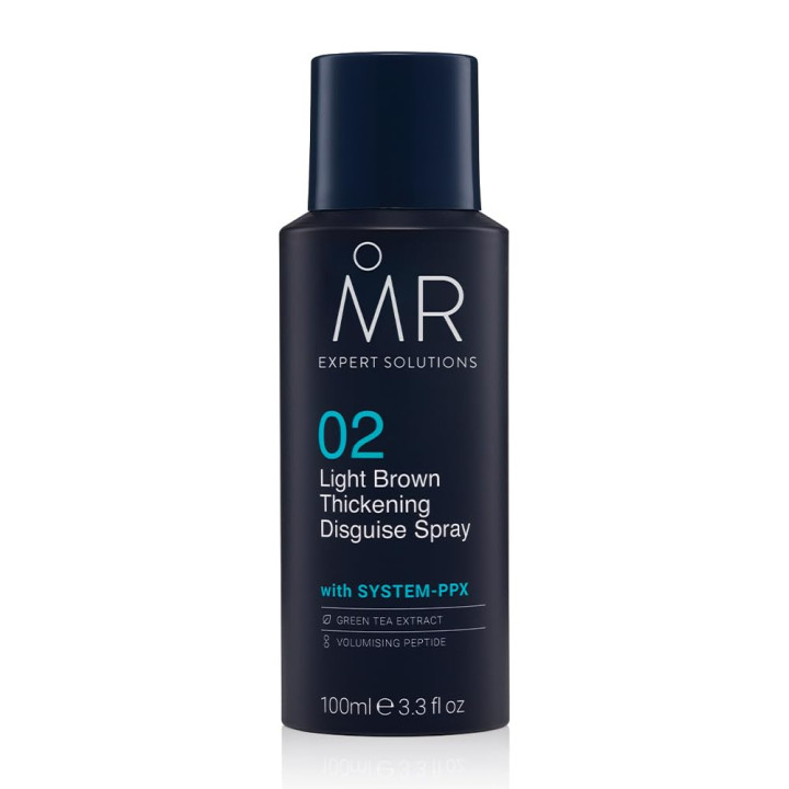 MR Hair Disguise Spray Light Brown 100ml for Thinning Hairline
