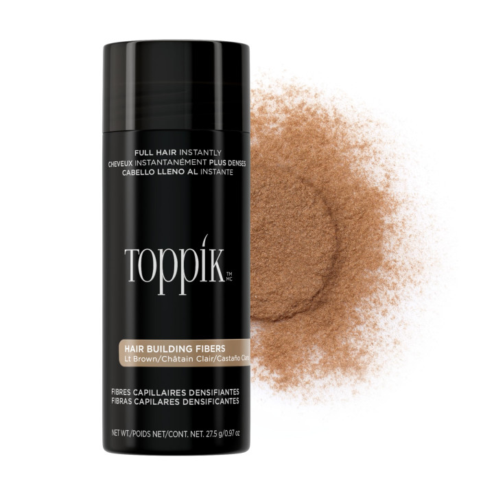 Toppik Hair Fibres Light Brown Premium Keratin for Thicker Hair
